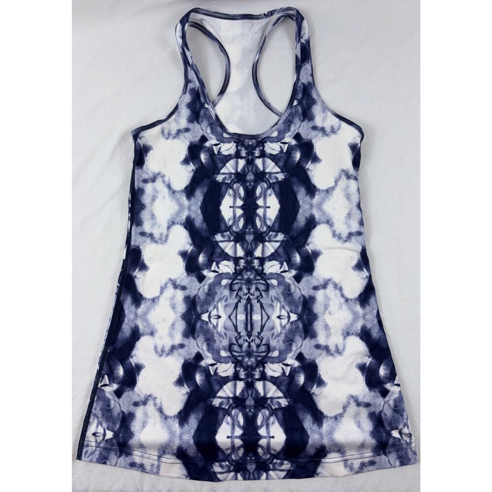 Lululemon TieDye Racerback Tank Navy EUC